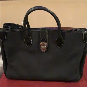 Dooney & Bourke Black canvas tote bag